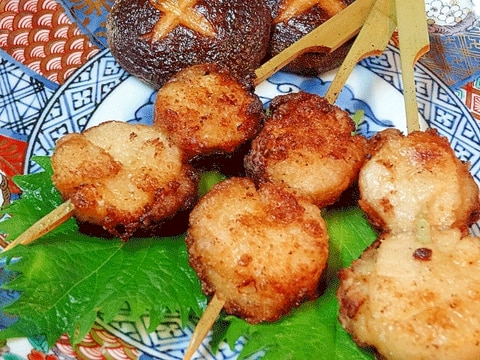 ビールが旨い! 「ホタテ貝柱の竜田揚げ」
